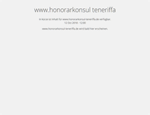 Tablet Screenshot of honorarkonsul-teneriffa.de